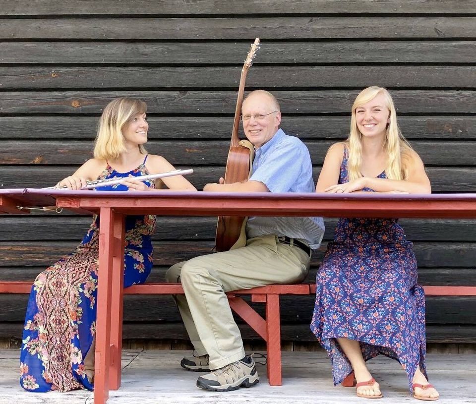 The Brookside Trio (Tim Bartz and daughters) will entertain at the Maywood Depot Sunday, July 17, from 6 to-8 p.m.